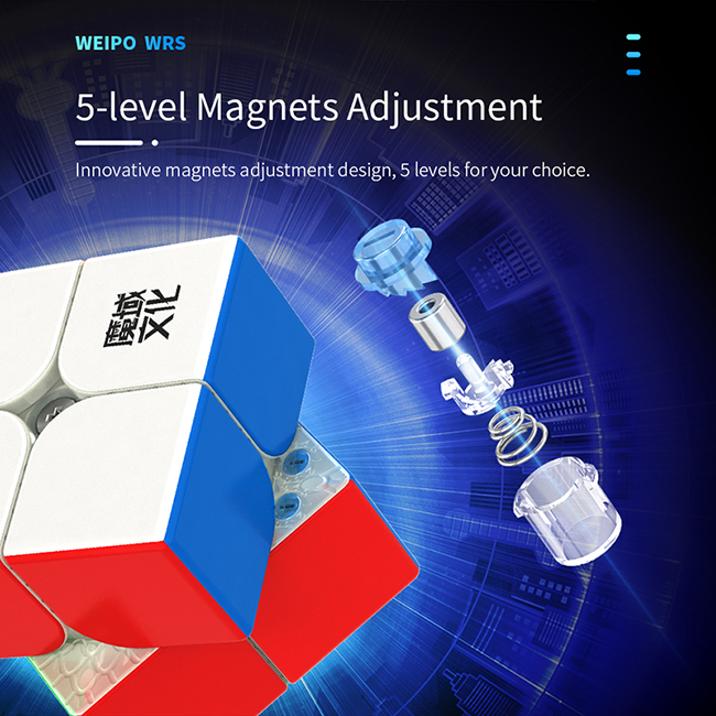 MoYu WeiPo WRS 5-level Magnets Adjustable 2x2x2 Speeed Cube Stickerless